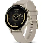 Garmin Venu 3S Cream Gold / French Gray, Silicone Band
