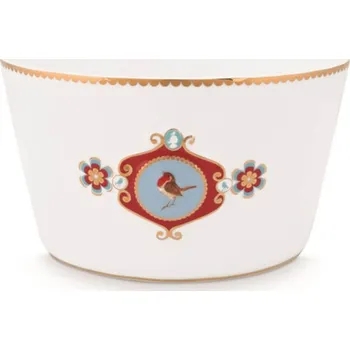 Pip Studio miska Love Birds bílá, 15 cm
