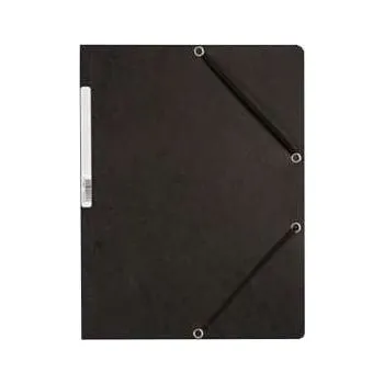 Desky s chlopněmi a gumičkou Q-Connect - A4, černé, 10 ks