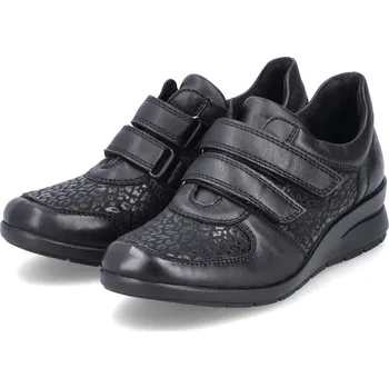 Dámské polobotky Dámské kožené polobotky L4868-00 Rieker černé Barva: schwarz, Velikost: 38