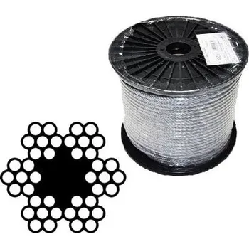 Lano lanko 8mm ocel Zn DIN 3055 (6*7M-FC)