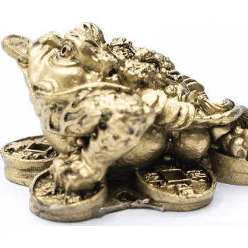 Milujeme Kameny Třínohá žába na mincích - soška Feng shui - malá - VADA VAD41 362890