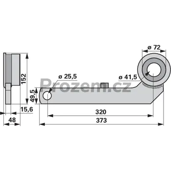 Rameno pravé pro Claas, 6304040