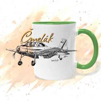 Hrnek - Let Z-37 Čmelák Barva: Zelená