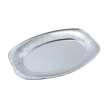 Jednorázové nádobí Hliníkový podnos oválný 34 x 24 cm 10 ks