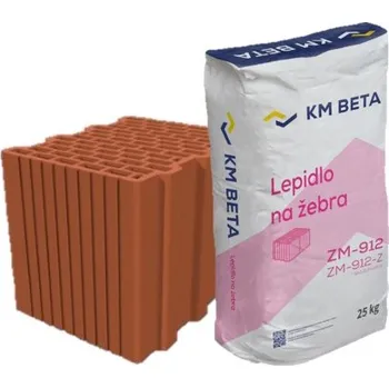 cihla Cihla pálená keramická broušená Profiblok 300 Brus 247 × 300 × 249 mm KM BETA s lepidlem na žebra | cena za ks