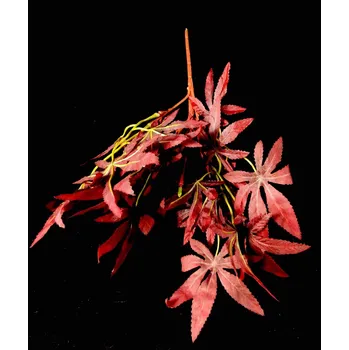 umělá květina Listy podzimní červené