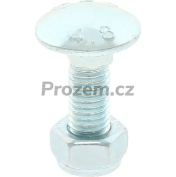 Šroub Šroub s maticí, pozinkovaný 4.6, M8x1,25x25 mm pro Einböck, 8256034V