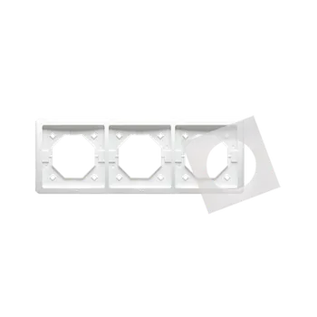 vypínač SIMON Basic Standard BMR3B/11 Rámeček 3-násobný IP44 s těsněním, Bílá