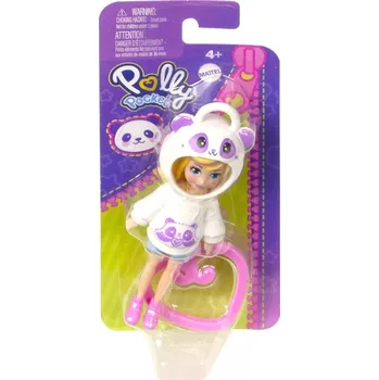 Panenka Mattel Polly Pocket: Hoodie Buddy - Panda Doll (HKW00)
