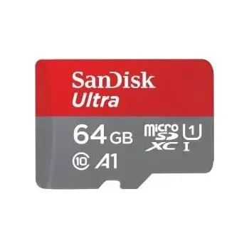 Paměťová karta SanDisk Ultra microSDXC 64 GB + SD Adapter 140 MB/s A1 Class 10 UHS-I