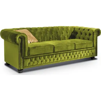 Pohovka Askont R Pohovka Chesterfield Oxford 3M Zelená