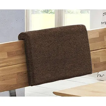 Hnědá opěrka na záda k lavici Santini