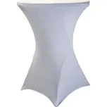 TENTino Elastický ubrus STANDARD na koktejlový bistro stůl 80 cm VÍCE BAREV Barva ubrusu: BÍLÁ / WHITE