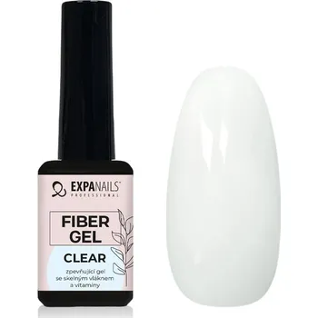 Umělé nehty UV/LED gel Fiber - Clear 11 ml - zpevňující