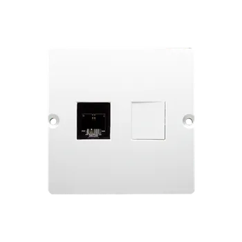 Elektrická zásuvka SIMON Basic BMTF1.02/11 Jednonásobná telefonní zásuvka RJ11, (strojek s krytem) Bílá