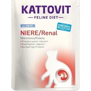 Krmivo pro kočku Kapsička KATTOVIT Kidney-diet/Renal duck 85g