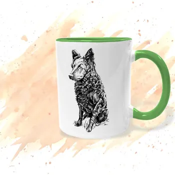 Hrnek - Chorvatský ovčák – Blackie Barva: Zelená