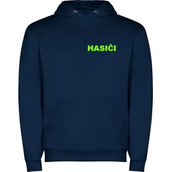 Chlapecká mikina Dětská mikina HASIČI s kapucí Barva: Královsky modrá, Velikost: 7/8 let, Potisk: Standard HASIČI