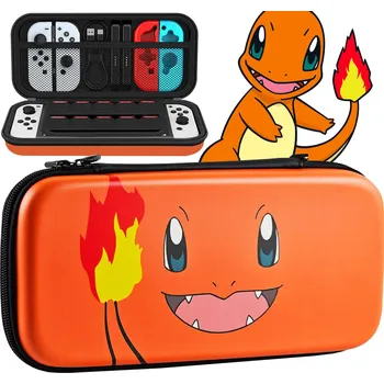 Obal na herní konzoli Obal odolný kryt pouzdro Charmander na Nintendo Switch a Nintendo Switch OLED limitovaná edice Pokemon