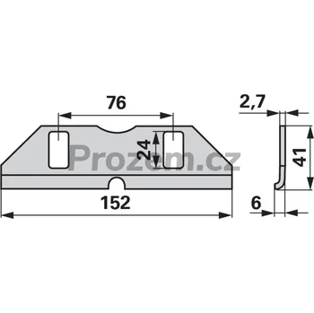 podložka Podložka přidržovače kosy pro Massey Ferguson, 152/2,7/41 mm, 206196M1
