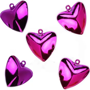 Příze Rolnička srdce Ø25 mm fuchsiová (Rolničky srdce fuchsiové)