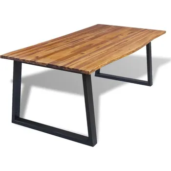 Jídelní stůl Jídelní stůl z masivního dřeva 245686 200 x 90 cm akácie