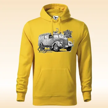 Dámská mikina Mikina - Praga RN - hasičský vůz Barva: Žlutá (04), Velikost: XXL, Střih: Pánské