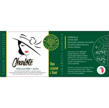Vinařství Odrlice Charlote Hibernal 2020 Surlie