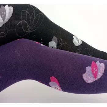 České legíny kamaše punčocháče bez ťapek TREPON LEKNÍN fialové velikost oblečení - děti: 92/98