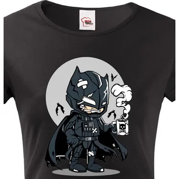 Dámské tričko Dámské tričko Batman, Barva Černá, Velikost 2XL, Canvas Dámské tričko s krátkým rukávem 2065