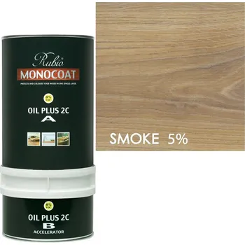 Olej na dřevo Rubio Monocoat Oil Plus 2C SMOKE 5% 3,5 L