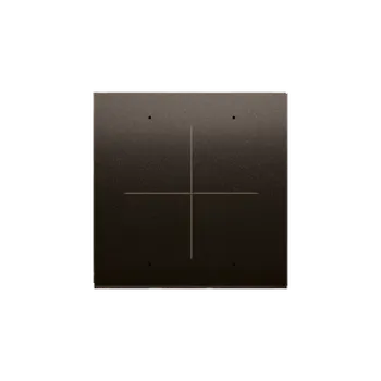 vypínač SIMON DKE04/46 Kryt jednoduchý s piktoramem "kríž" pro spínače a elektronické ovládání hnědá matná,