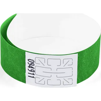 Náramek TYVEK Identifikační náramek 1,9 cm - zelený