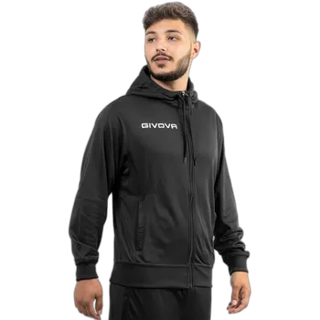 tepláková bunda s kapucí givova Full Zip 500 černá 0010 XXXL