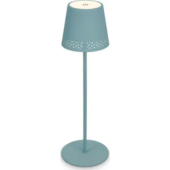 Lampička BRILONER LED nabíjecí stolní lampa 38 cm 2,6W 280lm tyrkysová IP44 BRILO 7438-010