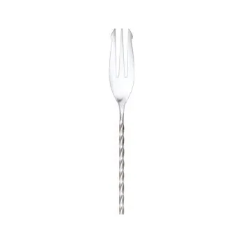 Stříbrná barová lžička Cocktail Kingdom s vidličkou 31,5 cm