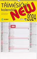 Kalendář BOBO Nástěnný tříměsíční kalendář New 2024