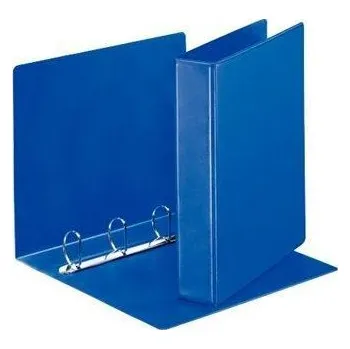 Archivační box ESSELTE Kroužkový pořadač, s průhlednými kapsami, modrá, 4 D kroužky, 65 mm, A4, PP, ESSELTE 400459