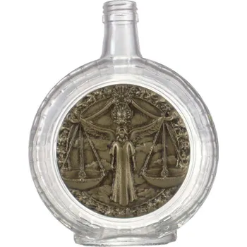 Láhev Láhev Slivovice Bricol - 0.50 bezbarevná + etiketa znamení Váhy