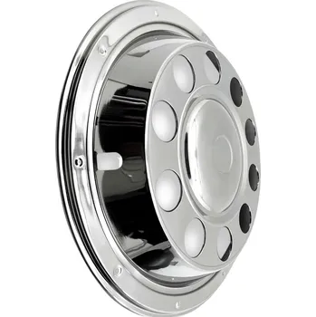 Poklice na kolo Přední nerezová poklice SportsLine Standard Universal na ocelová kola 22.5'