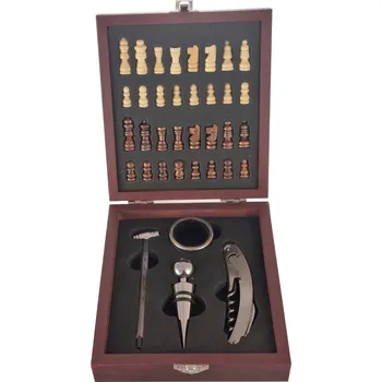 Víno Dárkový set na víno - šachy