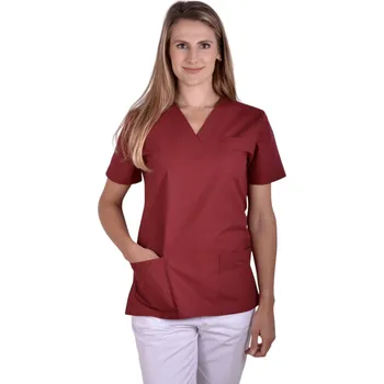 Dámská halenka Lékařská halena INFINITE MedStyle vínová - dámská Velikost: XXL