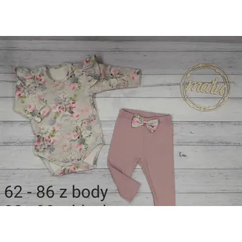 Kojenecká souprava Dino Dini Dívčí komplet body a legínky 23125 Rozměr: 98