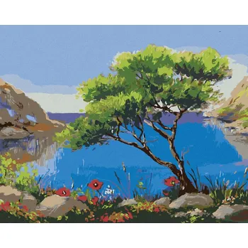 Hračka Diamondi Diamantové malování - MOŘSKÁ KRAJINA Rozměr: 40x50 cm, Rámování: bez rámu a bez vypnutí plátna