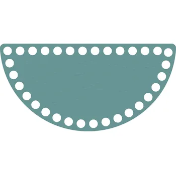 WoodenPuzzle.cz Dno na háčkování - půlkruh - zelené (různé velikosti) Velikost: 20x10 cm