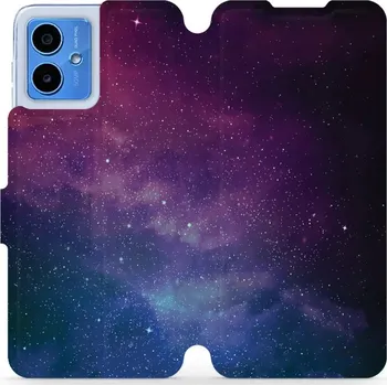 Pouzdro na mobilní telefon Flipové pouzdro Mobiwear - Motorola Moto G14 - V147P Mlhovina (Knížkové flip pouzdro, obal, kryt na mobil Motorola Moto G14 - V147P Mlhovina, materiál Umělá kůže + TPU - ochrana 360°, stojánek, silikonová vanička, magnetické zavírání)