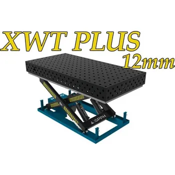 Dílenský stůl GPPH Svařovací stůl XWT PLUS (12mm) s hydraulickým systémem - 1200x1000mm - díry 28mm, spon 100x100mm