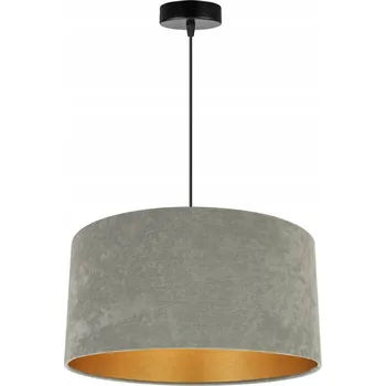 Závěsné svítidlo Mediolan, 1x olivové/zlaté textilní stínítko, (fi 40cm)