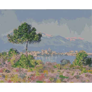 Hračka Diamondi Diamantové malování - ANTIBES PŘI POHLEDU Z PLATEAU NOTRE-DAME (CLAUDE MONET) Rozměr: 40x50 cm, Rámování: bez rámu a bez vypnutí plátna
